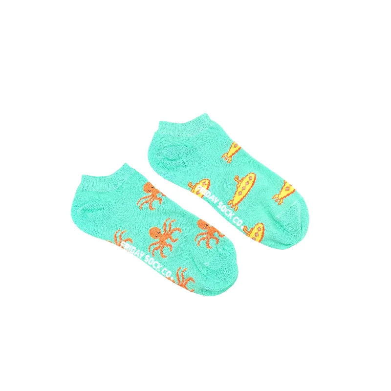 Deep Savings Women's Submarine & Octopus Ankle Socks